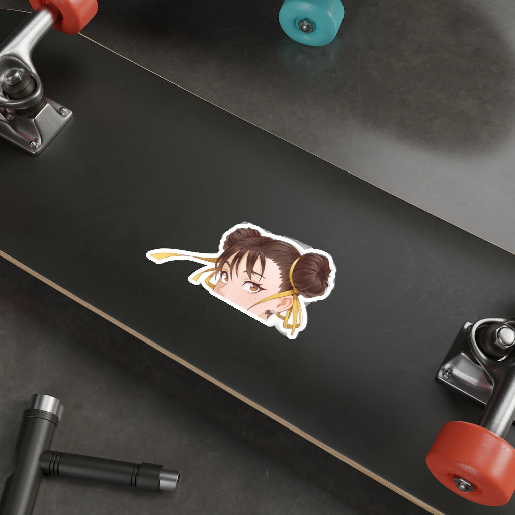 Chun Li Peeker Sticker - Anime Peeker Car Decal