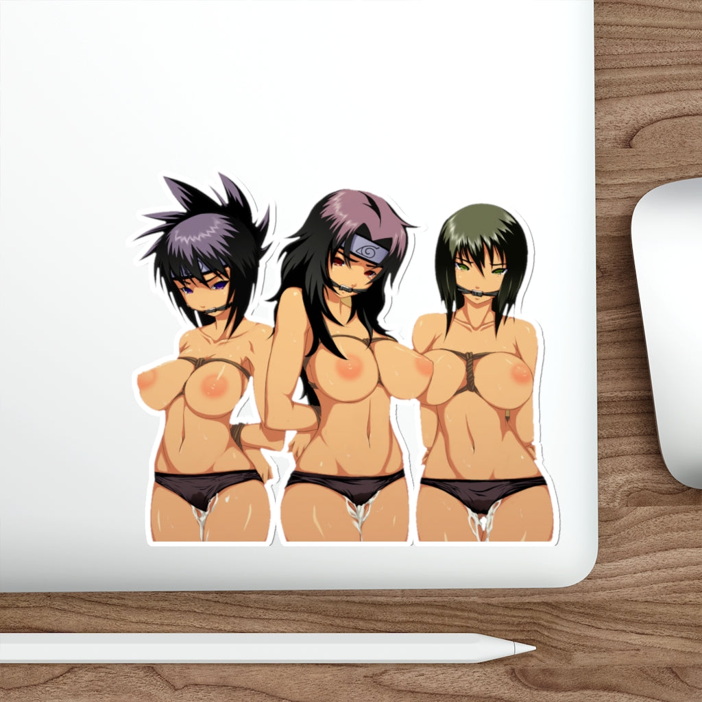 Topless Anko Kurenai and Shizune Naruto Hentai Waterproof Sticker - Ecchi Vinyl Decal