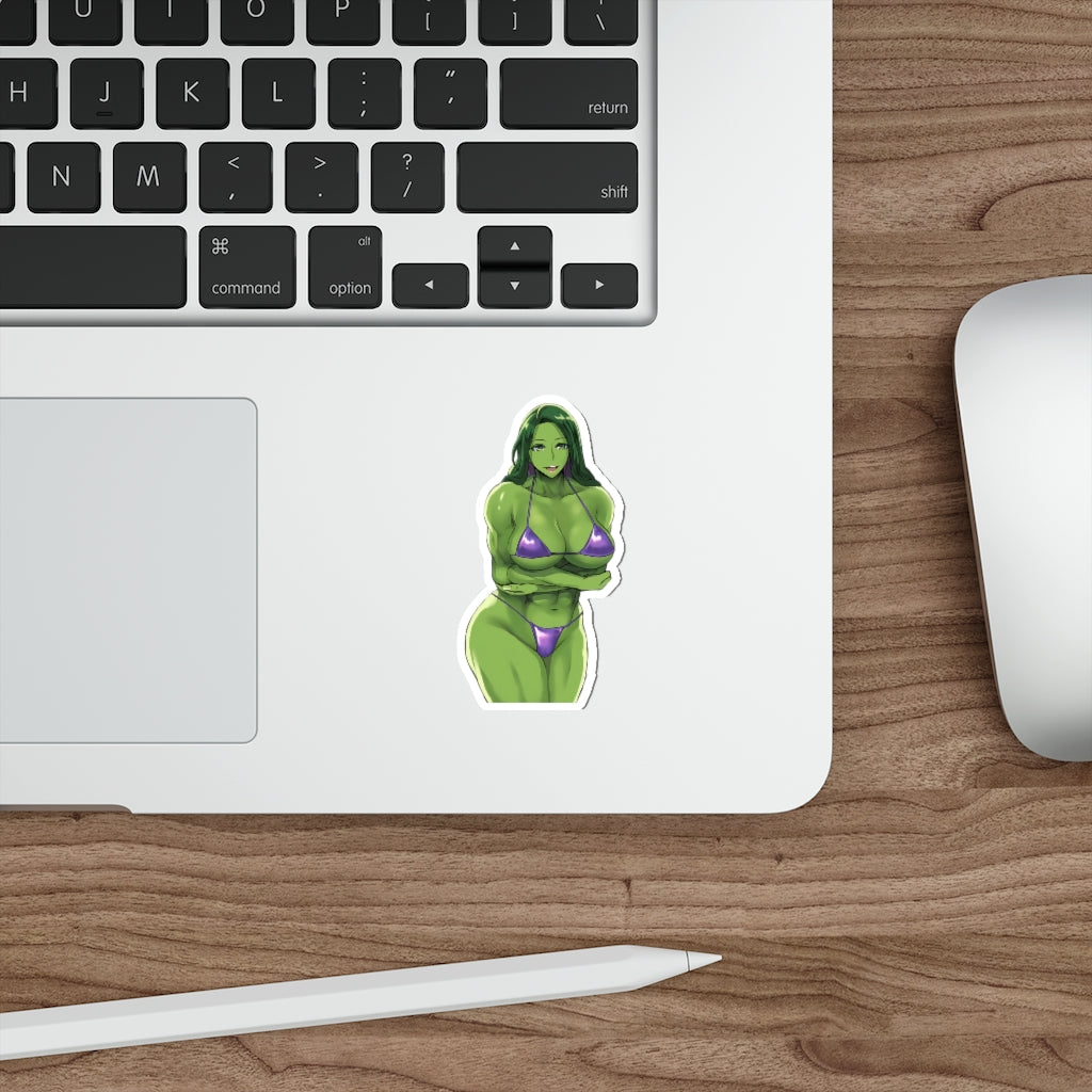 She Hulk Sexy Bikini Marvel Waterproof Sticker - Ecchi Vinyl Decal