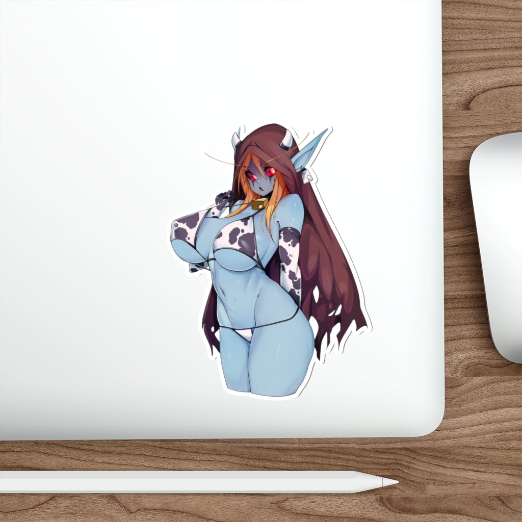 Sexy Cow Girl Sylvanas Windrunner Warcraft Waterproof Sticker - Ecchi Vinyl Decal