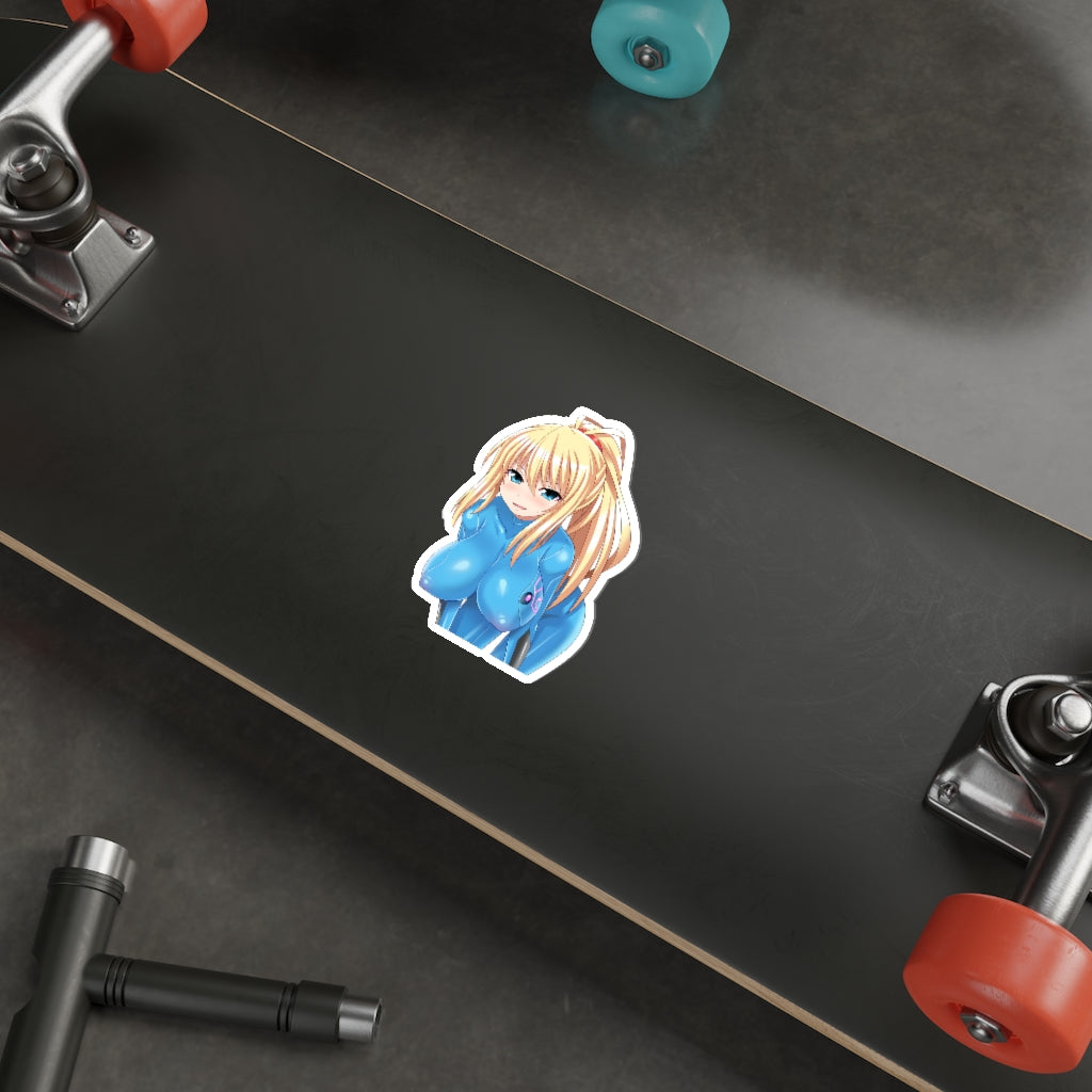 Big Boobs Samus Waterproof Sticker - Ecchi Vinyl Decal