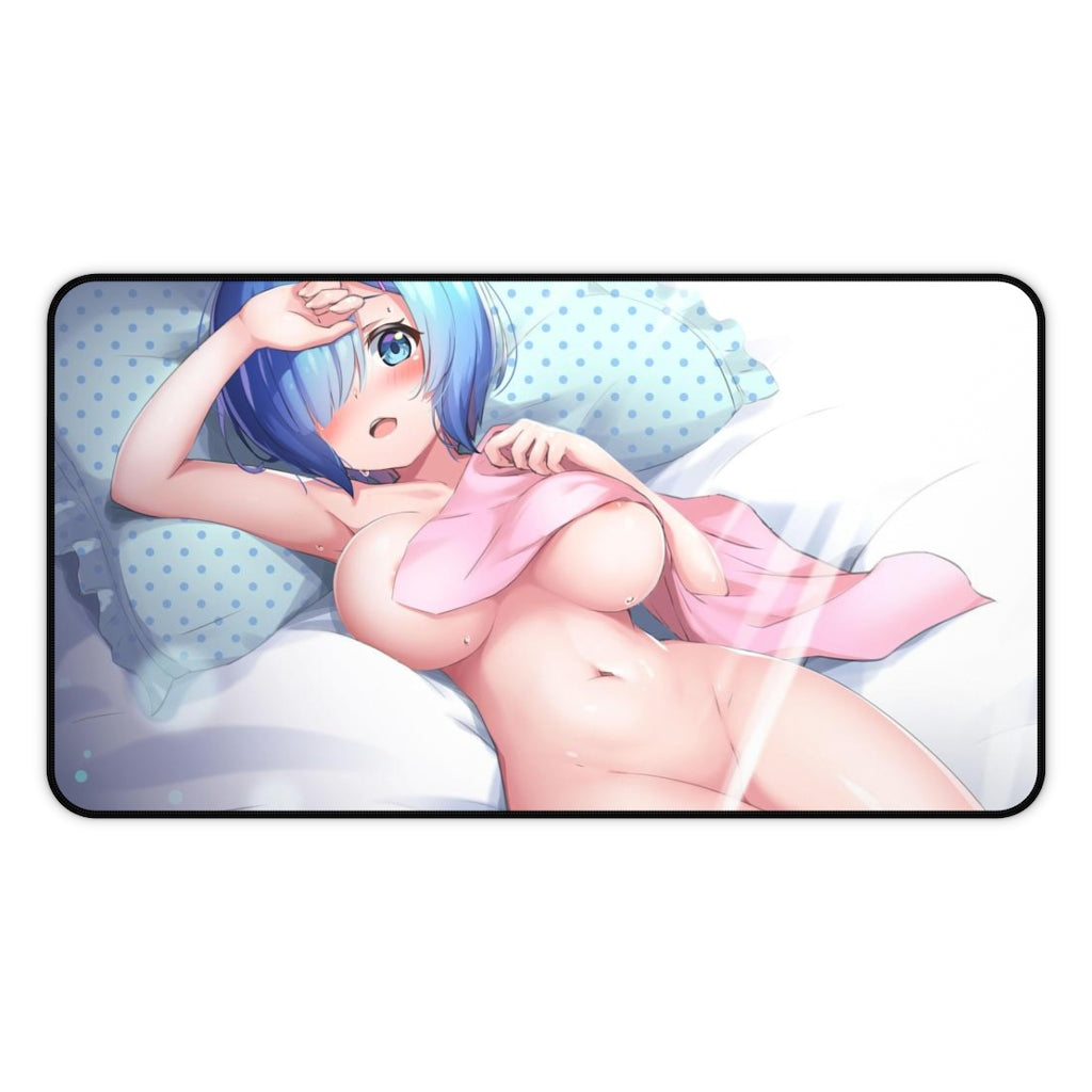 Re Zero Sexy Mousepad - Nude Rem Desk Mat - Ecchi Isekai Anime Playmat