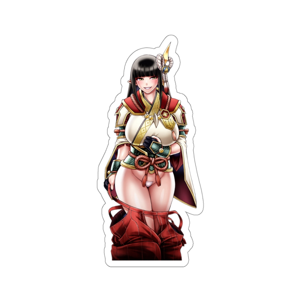 Sexy Hinoa Waterproof Decal - Monster Hunter Ecchi Vinyl Decal