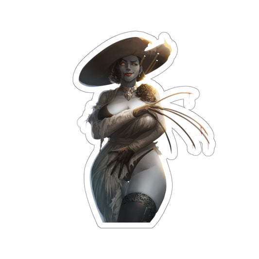 Sexy Lingerie Alcina Dimitrescu Resident Evil Waterproof Sticker - Ecchi Vinyl Decal