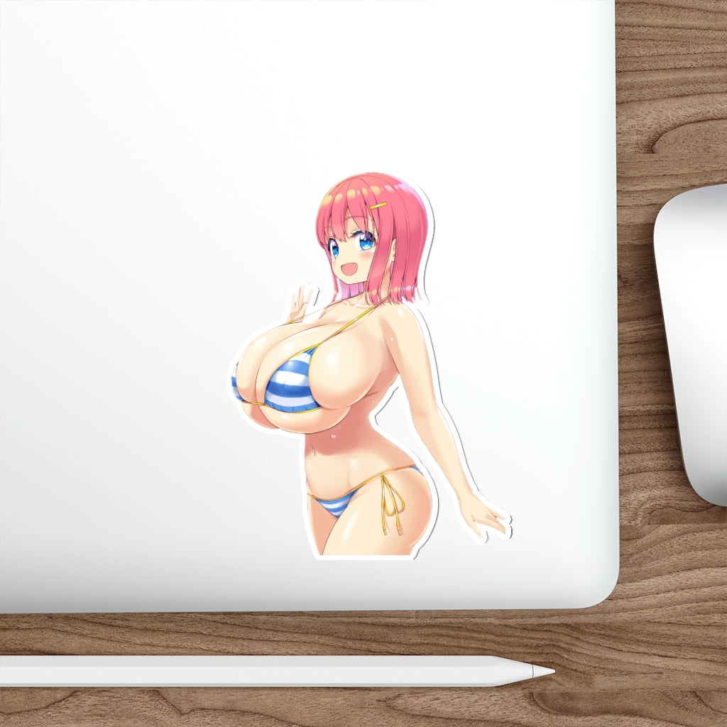 Saki Haramura Kaho Huge Tits Bikini Waterproof Sticker - Ecchi Vinyl Decal