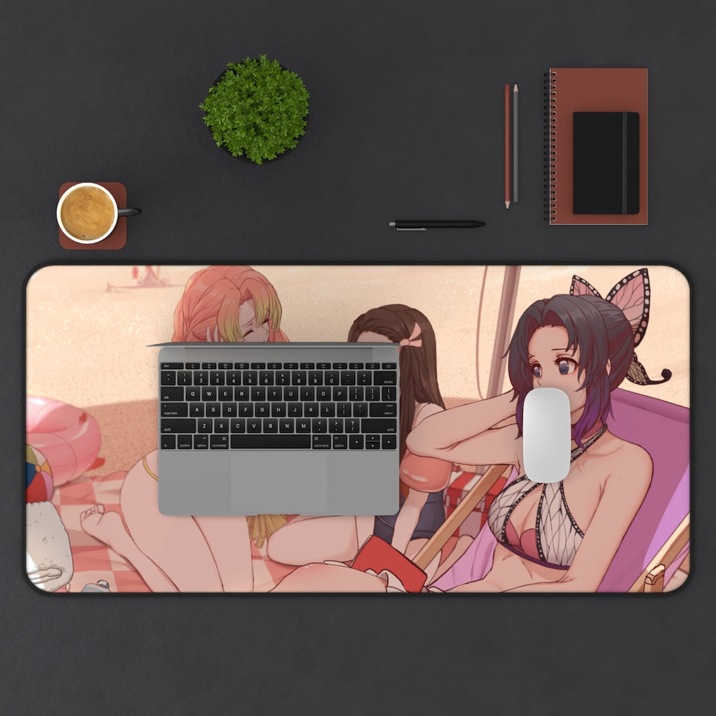 Demon Slayer Bikini Waifus Desk Mat - Sexy Anime Girls Mousepad - Gaming Playmat