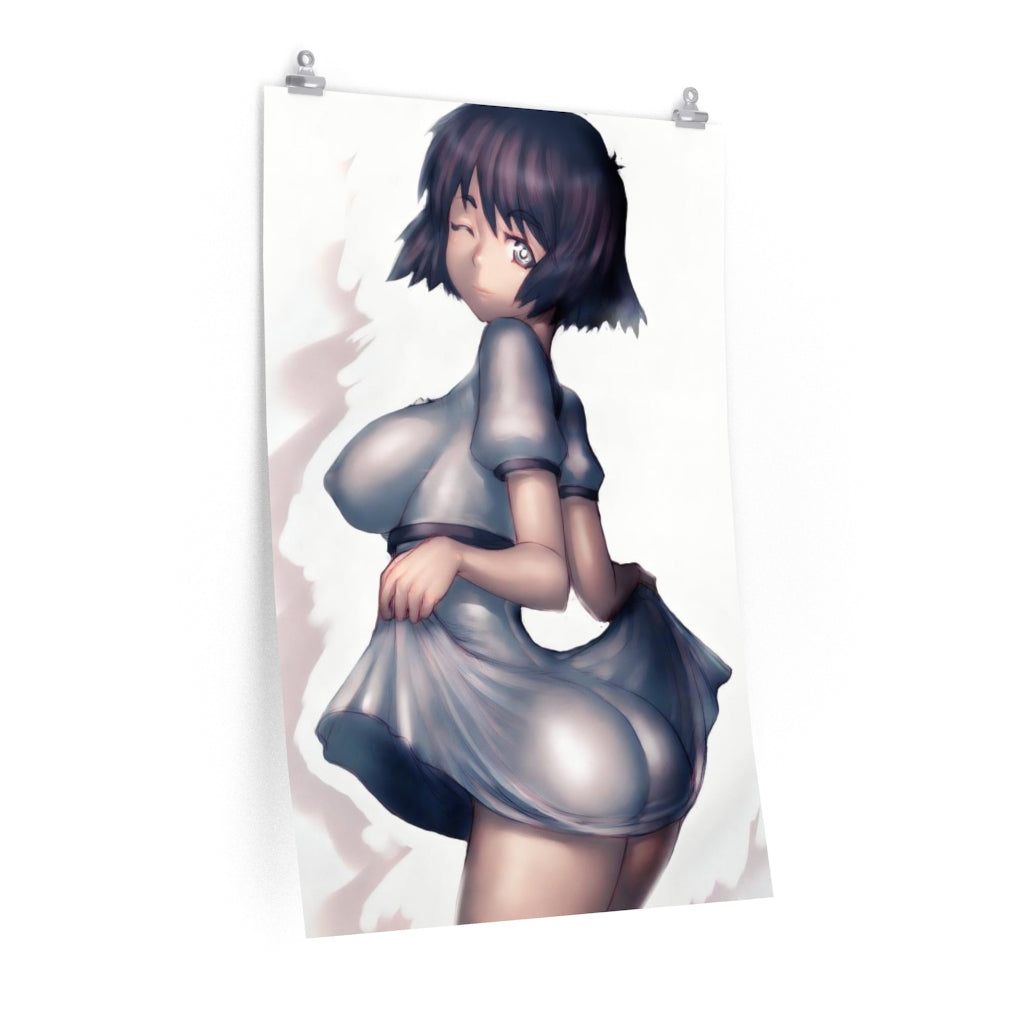 Shiina Mayuri Steins Gate Poster - Lewd Premium Matte Vertical Poster - Adult Wall Art