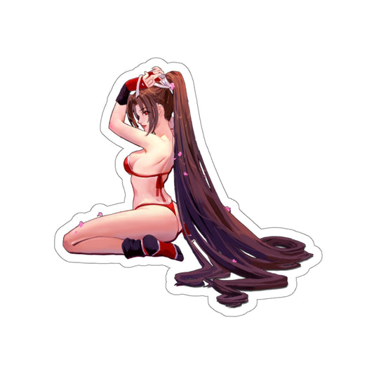 Mai Hair for Days Vinyl Waterproof Sticker - Large Ecchi KoF Decal