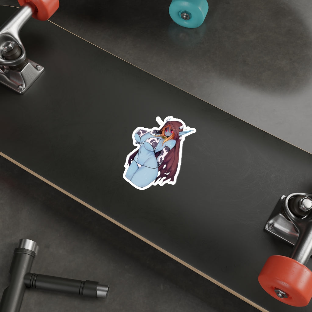 Sexy Cow Girl Sylvanas Windrunner Warcraft Waterproof Sticker - Ecchi Vinyl Decal