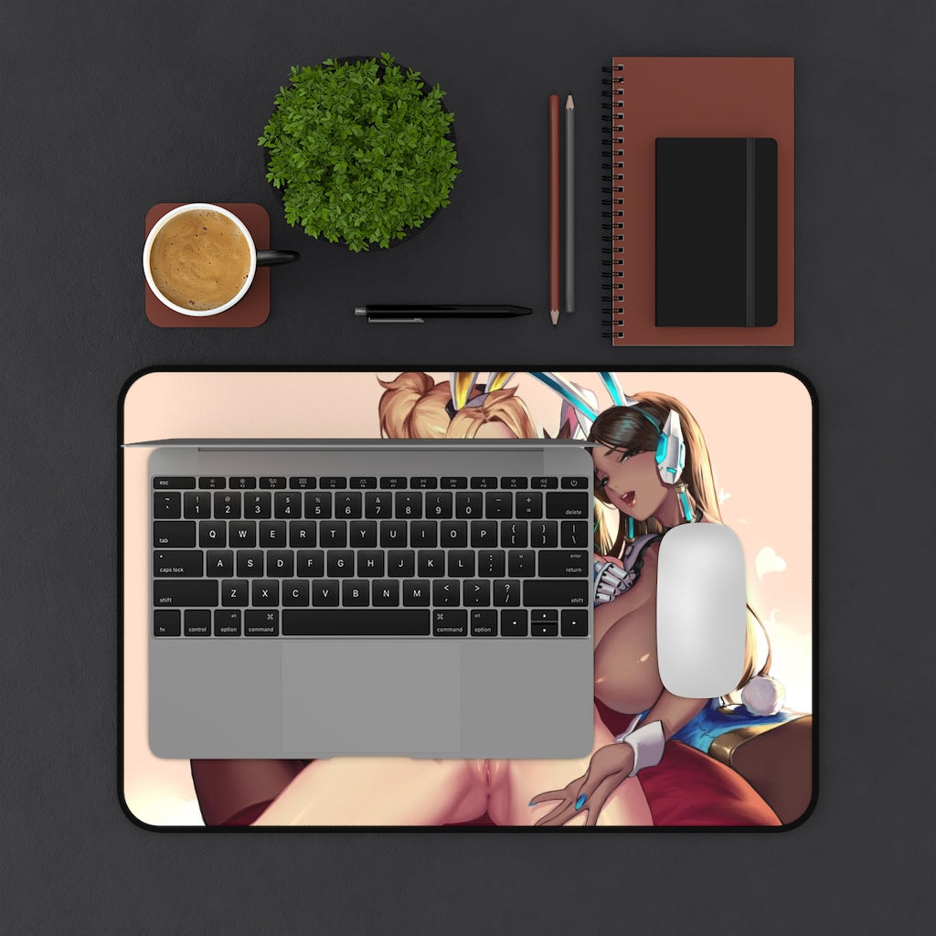 Nude D.Va Mercy Symmetra Hentai Overwatch Desk Mat - Lewd Mousepad - Gaming Girls Playmat