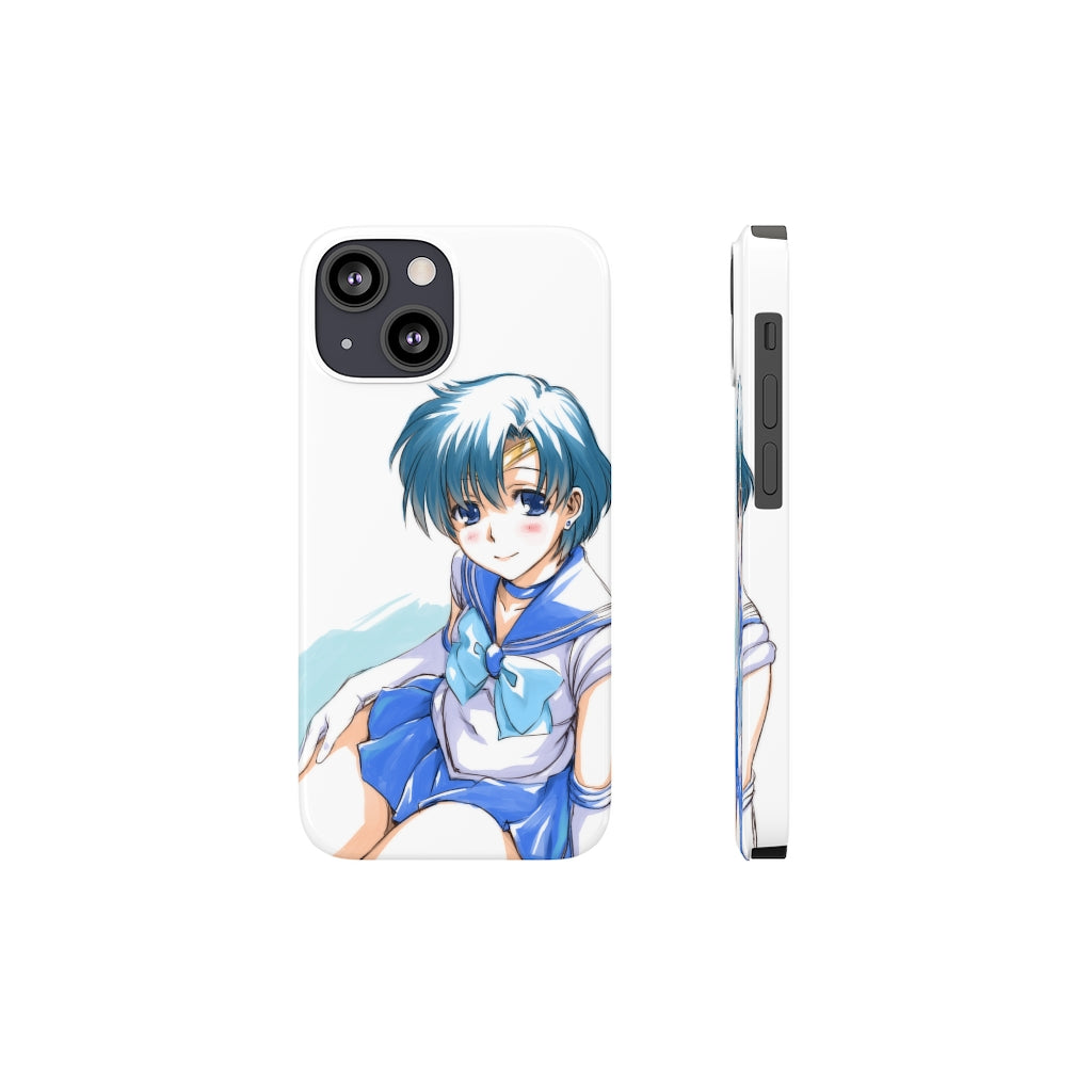 iPhone 13 Case - iPhone 12 Case - Sailor Mercury Anime Phone Case - Sailor Moon Phone Case