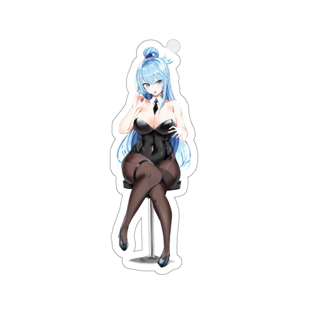 Konosuba Aqua Sexy Bunny Girl Waterproof Sticker - Ecchi Vinyl Decal