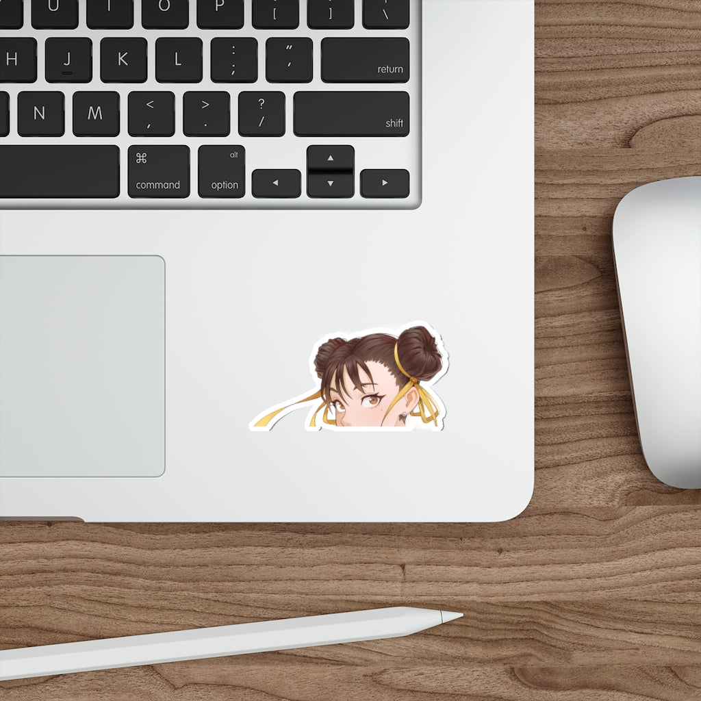 Chun Li Peeker Sticker - Anime Peeker Car Decal