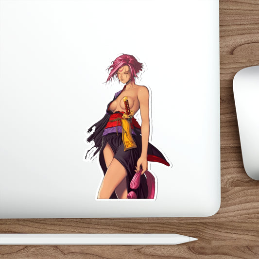 Autocollant imperméable en vinyle Ecchi avec kimono sexy de Guilty Gear