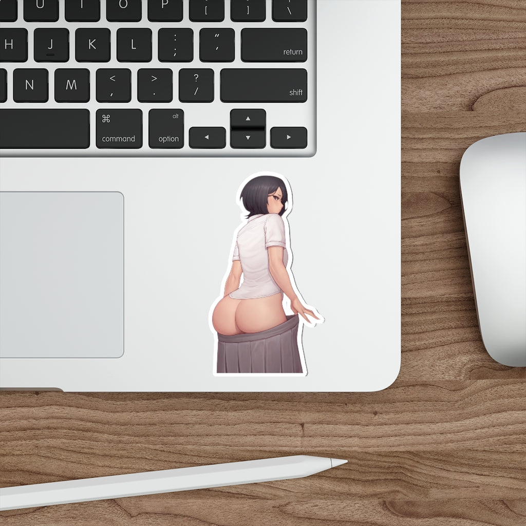 Thick Butt Seifuku Kuchiki Rukia Bleach Sexy Anime Waterproof Sticker - Ecchi Vinyl Decal