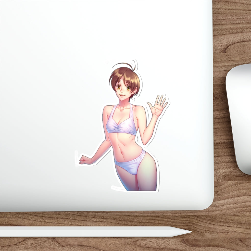 Hitomi Sexy Bikini Escaflowne Waterproof Sticker - Ecchi Vinyl Decal