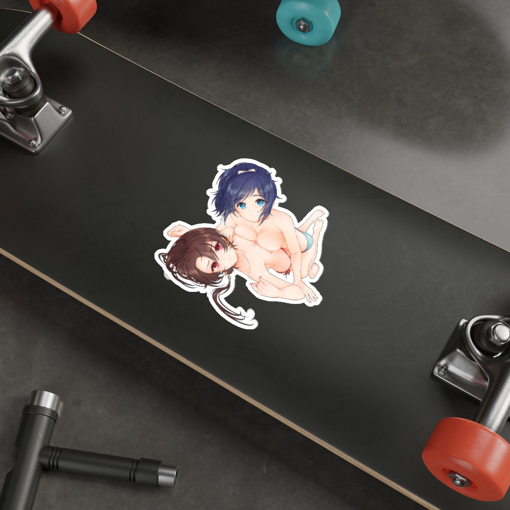 Touken Ranbu Nude Yuri Waifus Kiyomitsu and Yasusada Waterproof Sticker - Ecchi Vinyl Decal