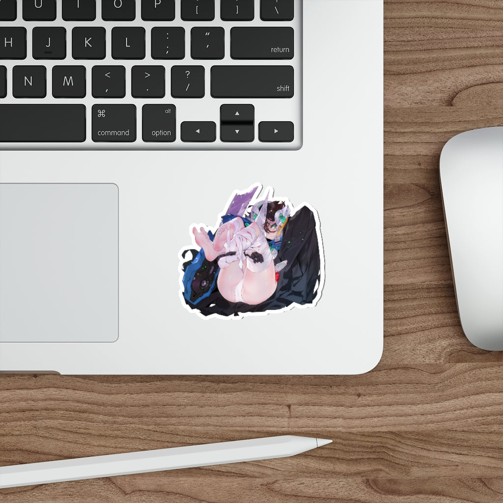 Gundam Sexy Mecha Musume Waterproof Sticker - Ecchi Vinyl Decal - Lewd Anime Sticker