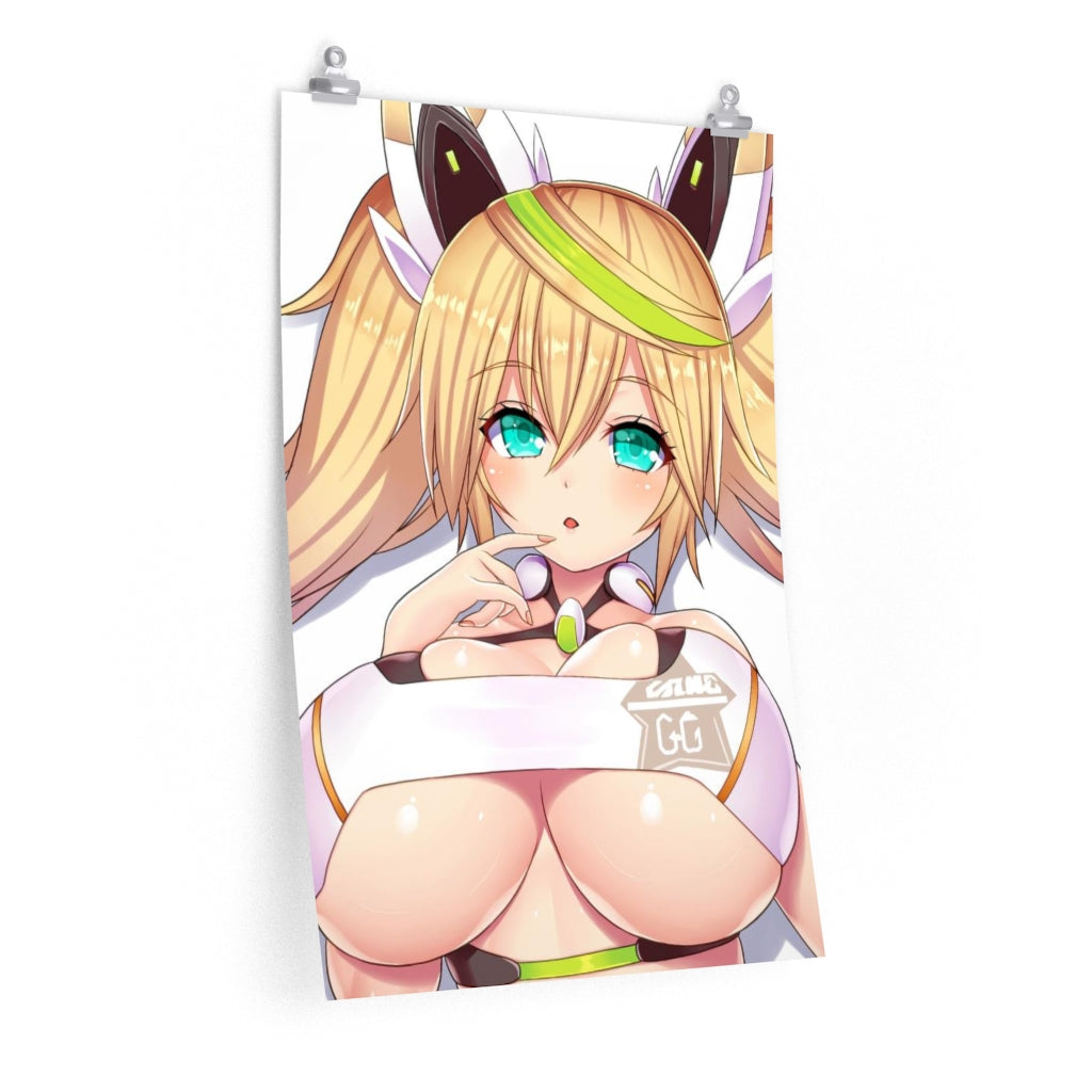 Big Tits Gene Phantasy Star Poster - Lewd Premium Matte Vertical Poster - Adult Wall Art