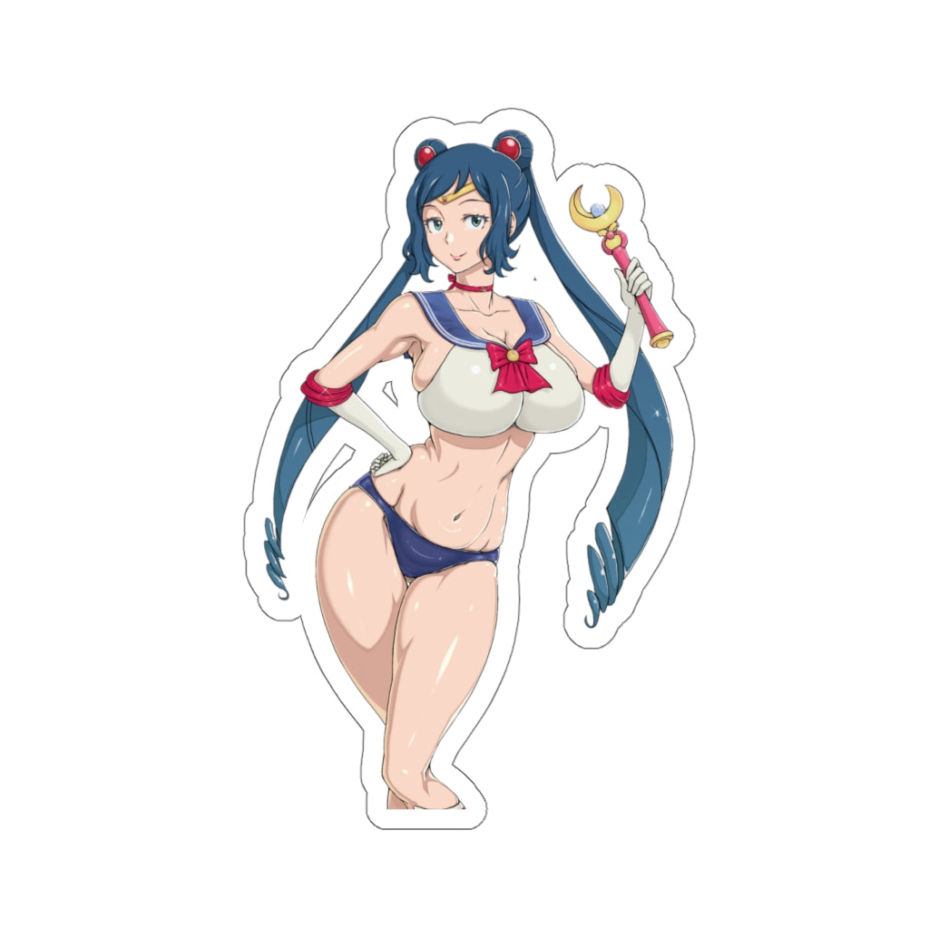 Gundam X Sailor Moon Waterproof Sticker - Rinko Iori Ecchi Vinyl Anime Car Decal - Feet Fetish