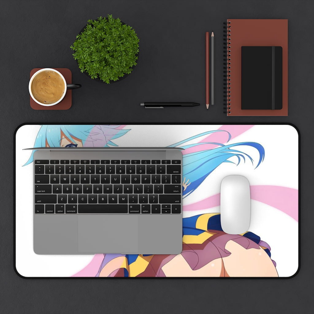 Konosuba Aqua Sexy Mousepad - Upskirt Desk Mat - Ecchi Playmat