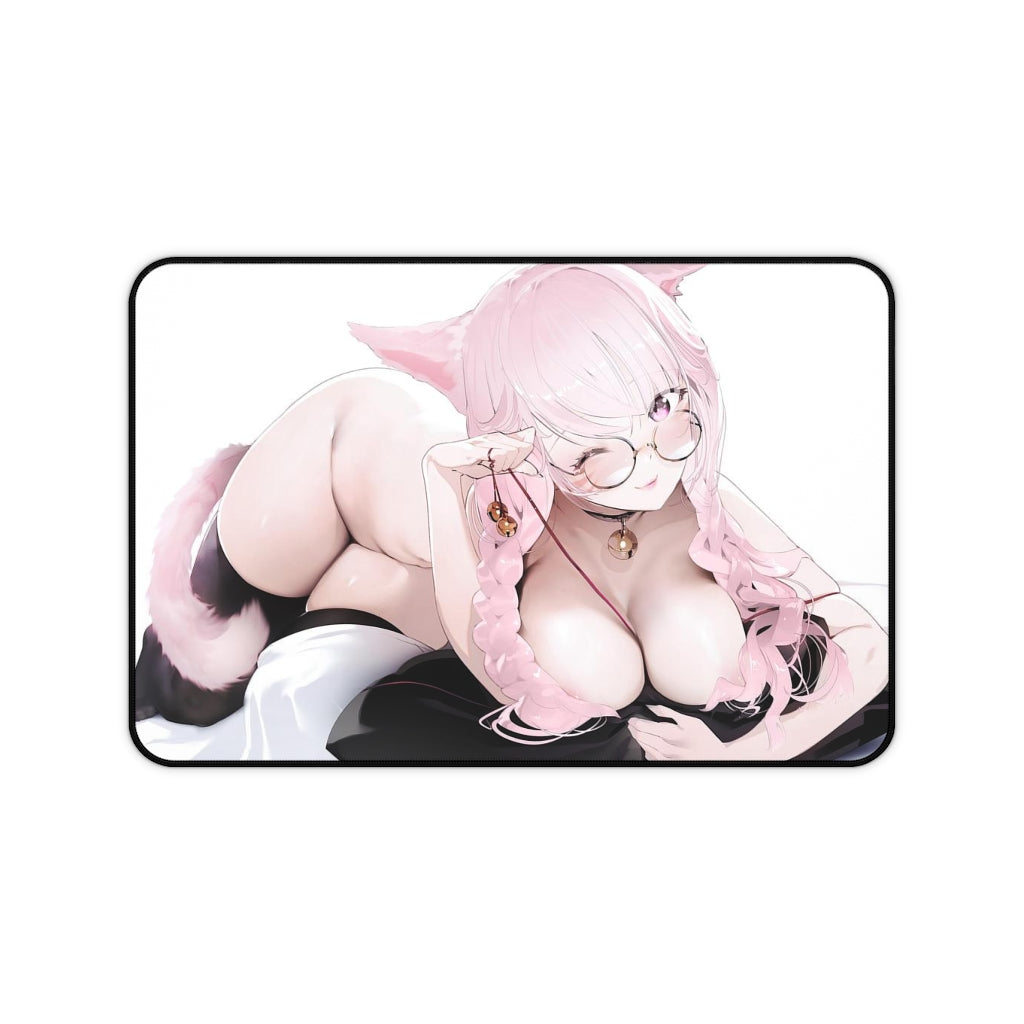 Final Fantasy XIV Sexy Mousepad - Thick Miqo'Te Desk Mat - Ecchi Playmat