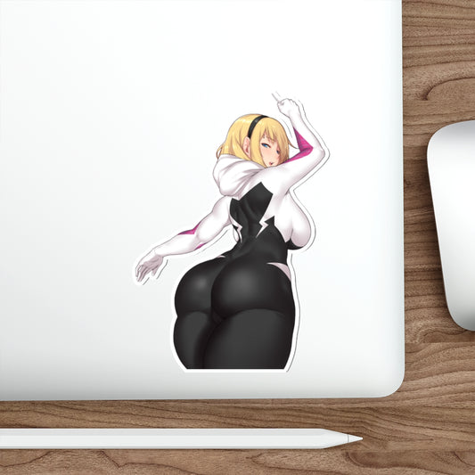 Spider Gwen Big Butt Waterproof Sticker - Ecchi Vinyl Decal