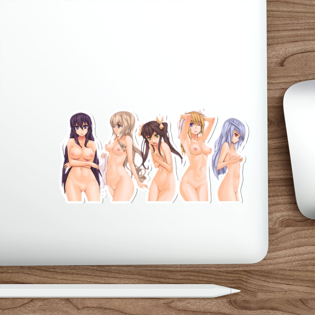 Autocollant imperméable Hentai Waifus Nude Infinite Stratos - Décalcomanie en vinyle Ecchi