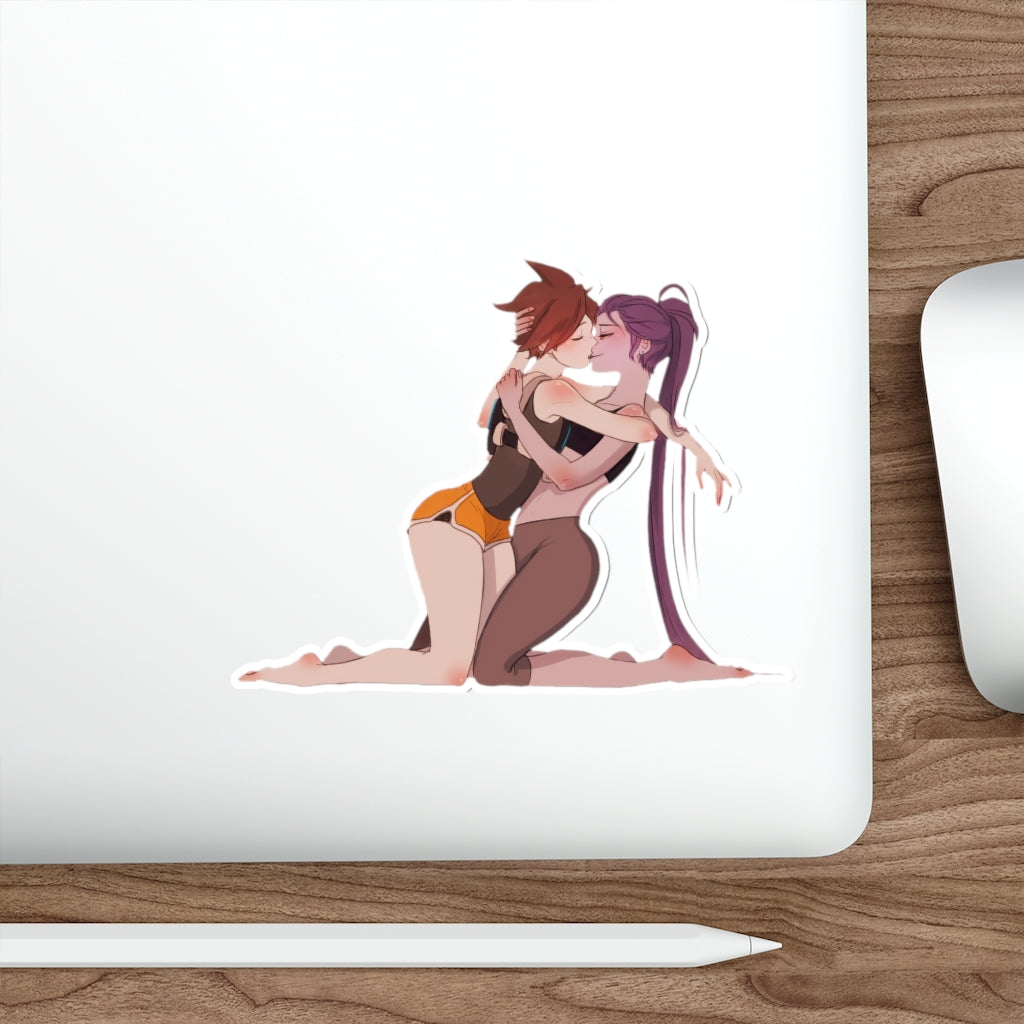 Tracer and Widowmaker Overwatch Yuri Waterproof Sticker - Ecchi Vinyl Decal