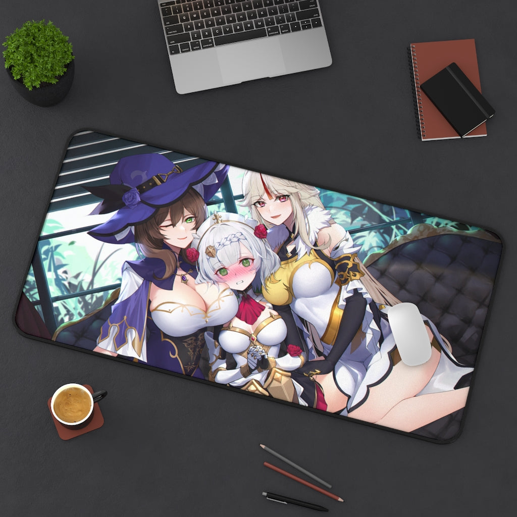 Genshin Girls Large Desk Mat | Big Gaming Mousepad - MTG Playmat