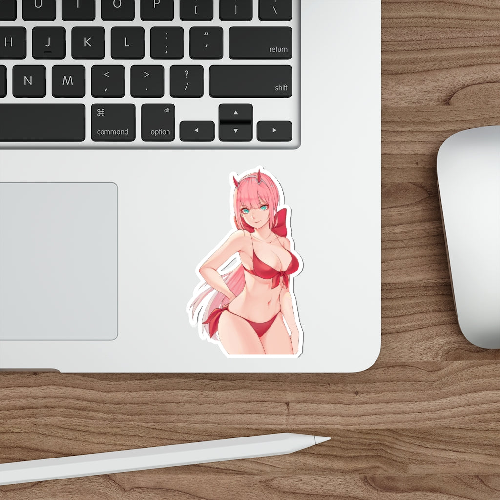 Zero Two Bikini Waterproof Sticker - Ecchi Decal - Darling in the Franxx