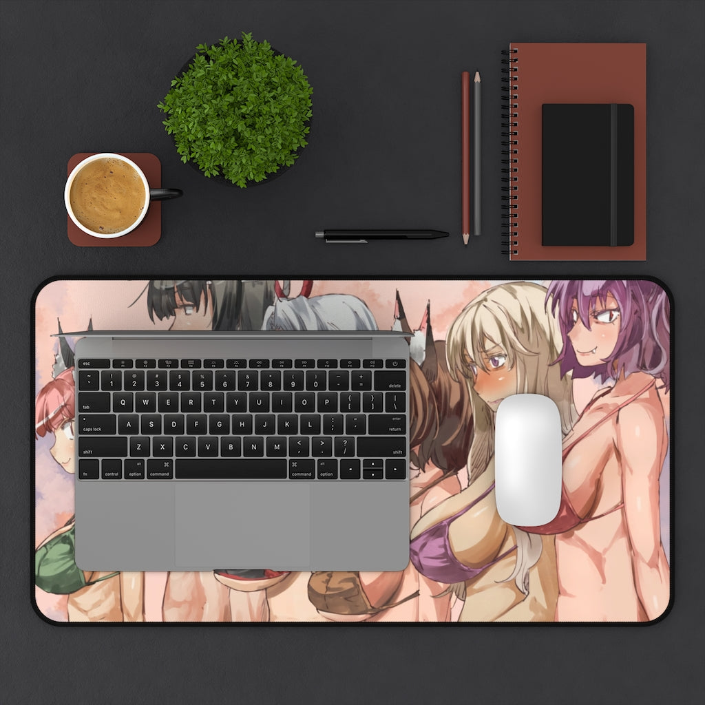 Touhou Bikini Boobs Desk Mat - Non Slip Mousepad