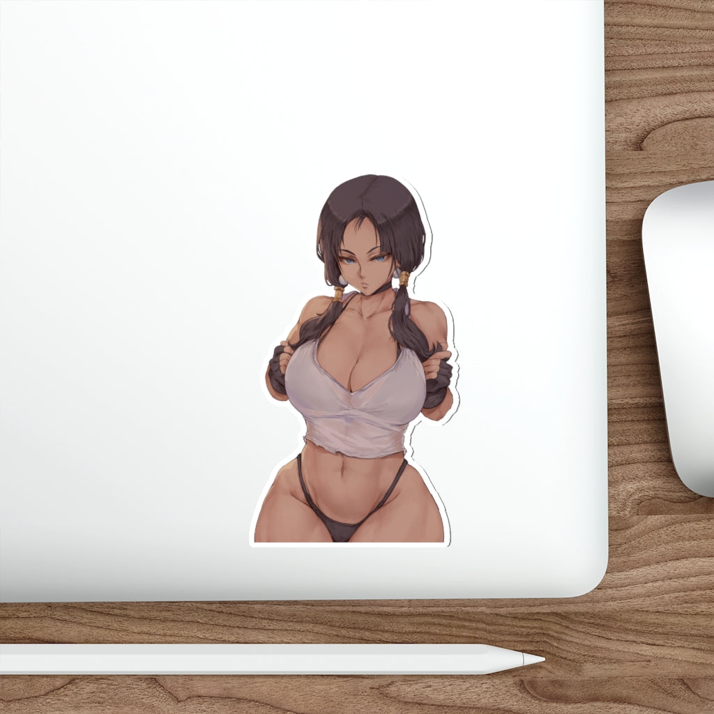 Thick Videl Waifu Waterproof Sticker - Ecchi Anime Dragon Ball Vinyl Car Decal