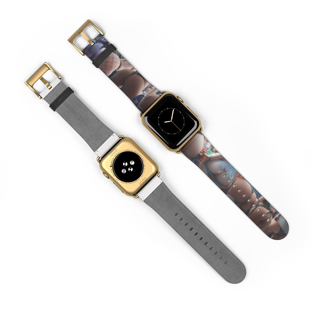 Apple Watch Band 38 mm and 42 mm - Overwatch Butts Lewd Leather Apple Watch Band