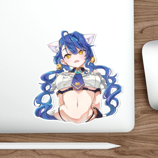 Nijisanji Neko Girl Amamiya Kokoro Autocollant imperméable à l’eau - Décalcomanie en vinyle Ecchi