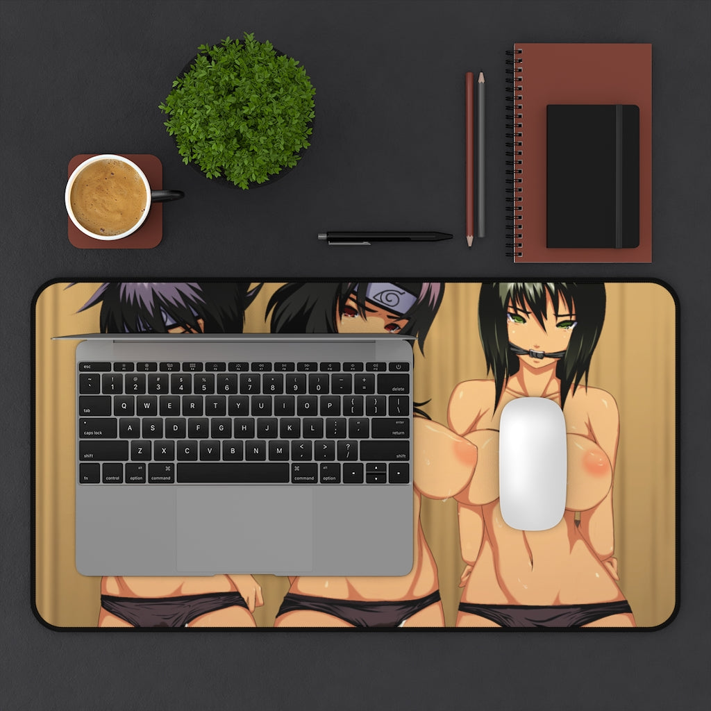 Naruto Hentai Shibari Topless Waifus Mousepad - Gaming Playmat