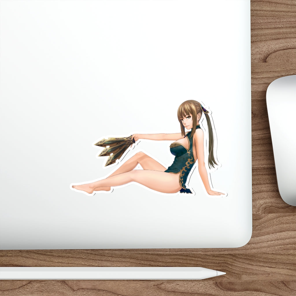 Sexy Wang Yuanji Dynasty Warriors Shin Sengoku Musou Waterproof Sticker - Ecchi Vinyl Decal