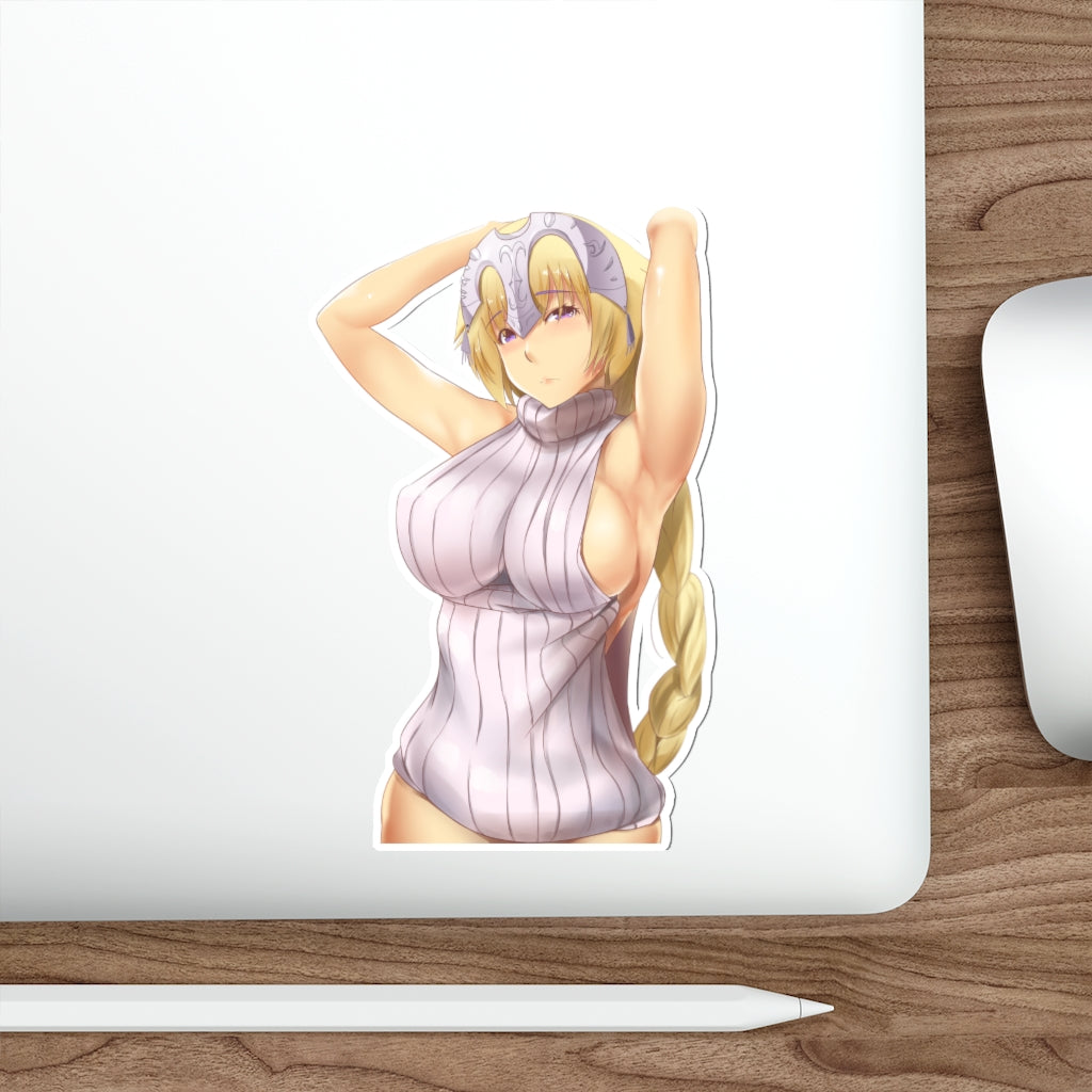 FGO Jeanne d'Arc Sexy Sweater Waterproof Sticker - Ecchi Vinyl Decal