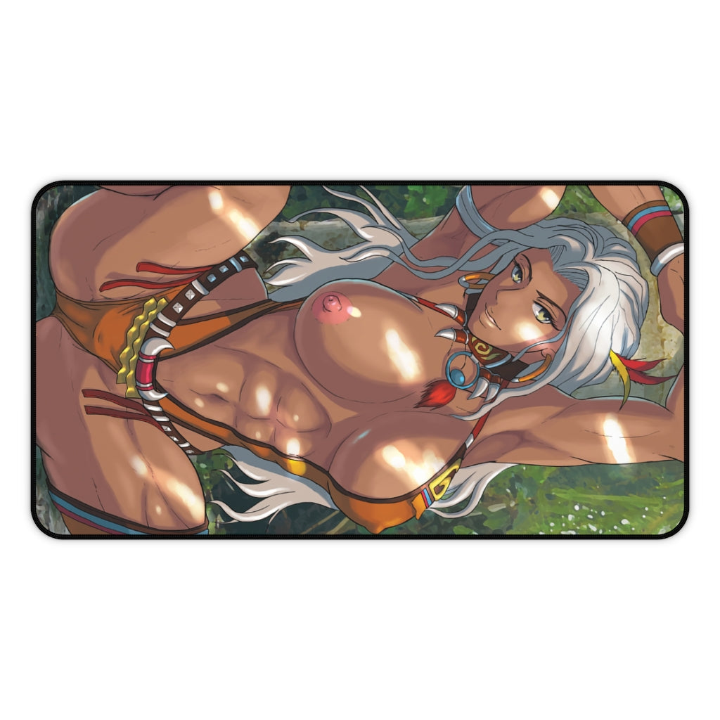 Dynasty Warriors Zhu Rong Nude Tits Desk Mat - Non Slip Mousepad