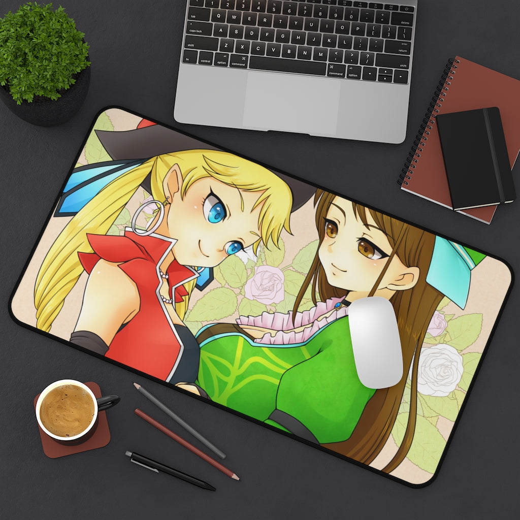 Myriam and Claudia Busty Waifus Romancing Saga Mousepad - Gaming Playmat