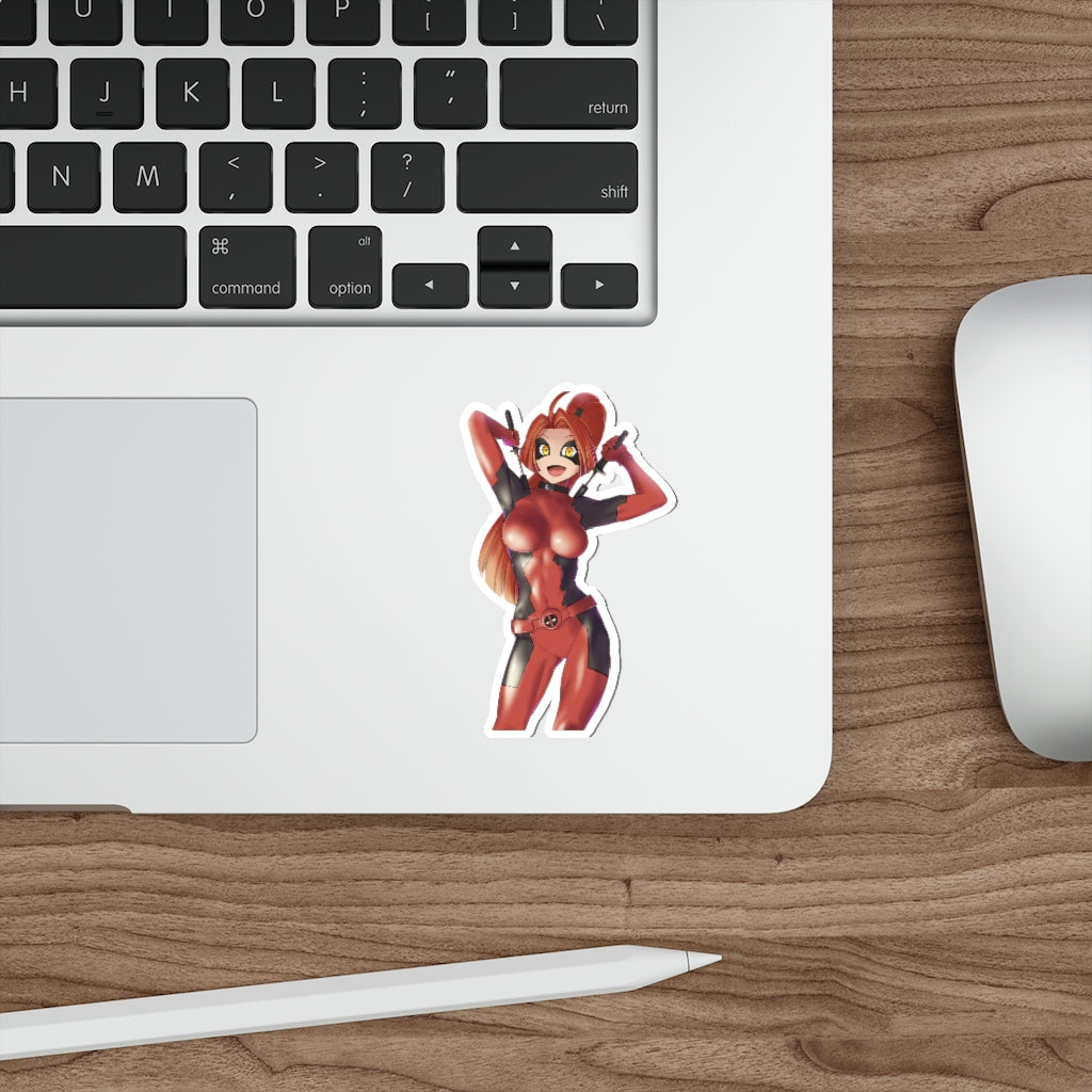 Deadpool Gender Swap Waterproof Sticker - Ecchi Vinyl Decal