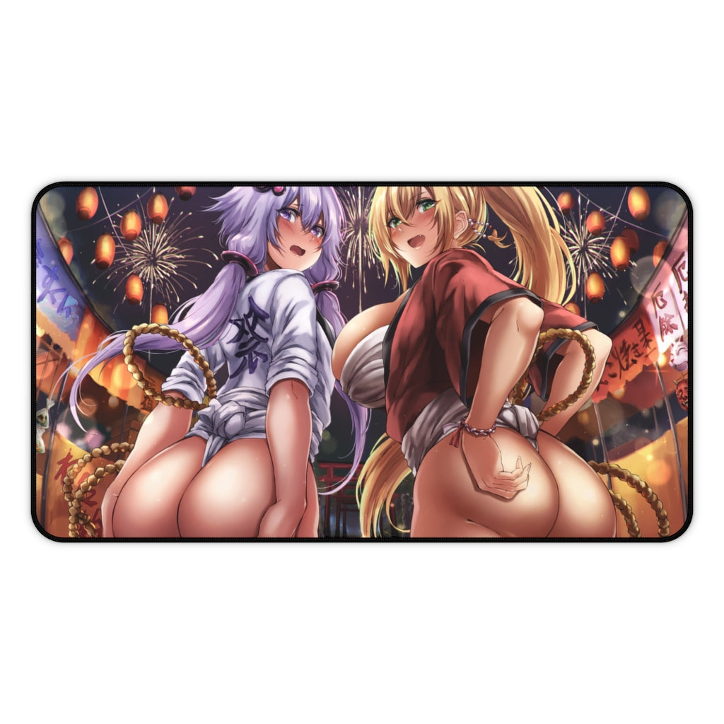 Yuzuki Yukari and Tsurumaki Maki Voiceroid Sexy Butts Mousepad - Gaming Playmat