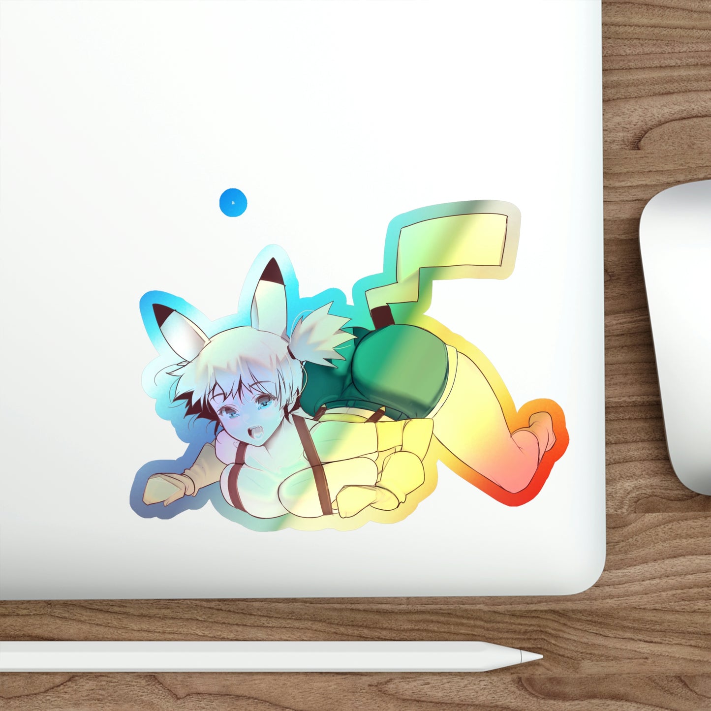 Holographic Pokemon Sticker - Sexy Misty Pikachu Costume - Ecchi Holographic Car Decal