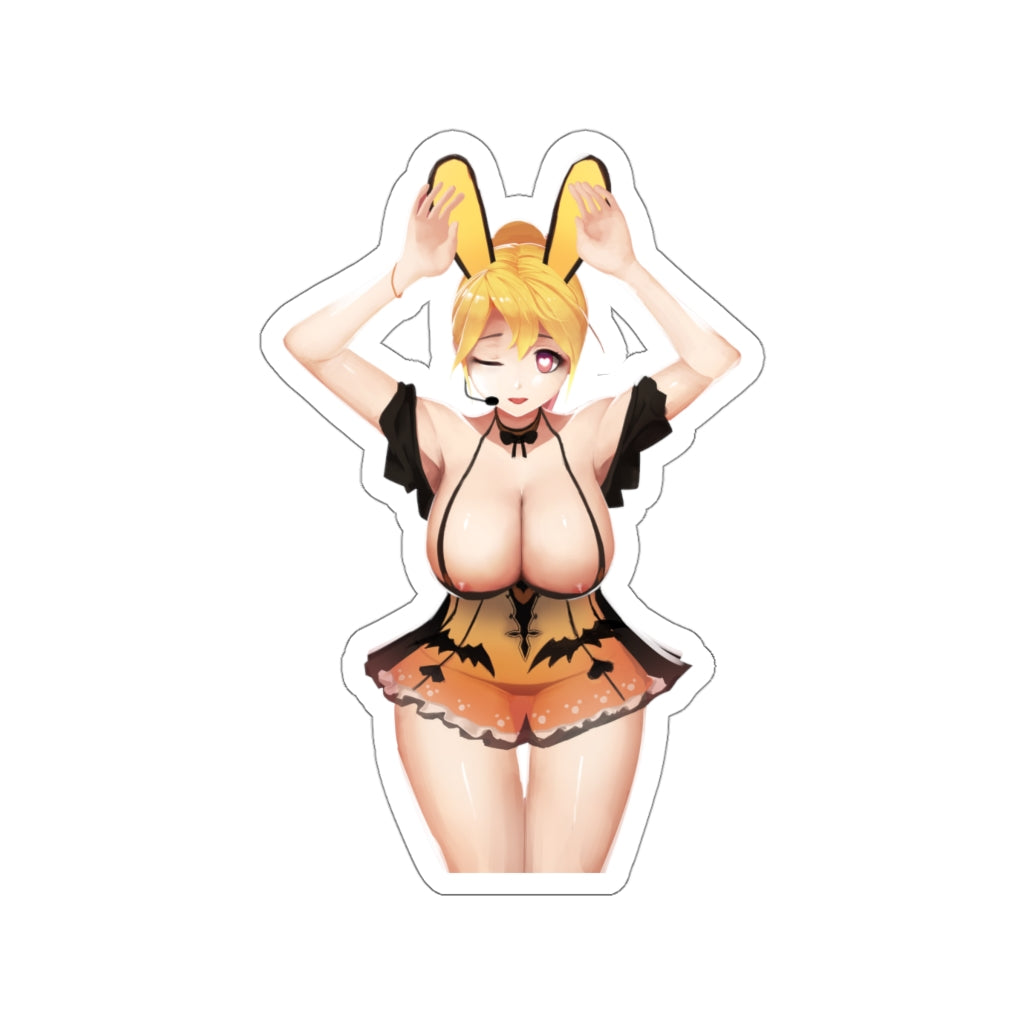 Elsword Sexy Bunny Girl Rose Waterproof Sticker - Ecchi Vinyl Decal