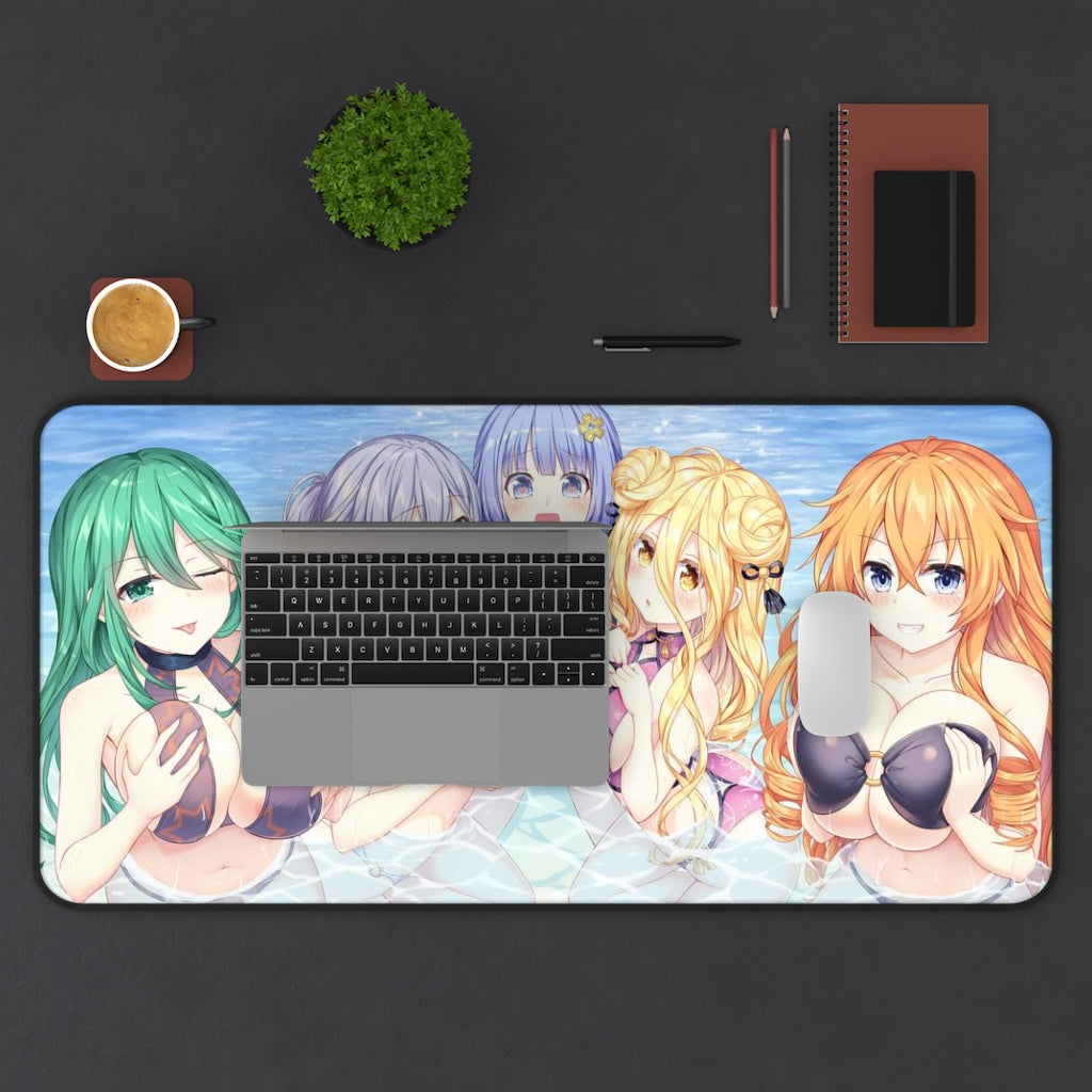 Date A Live Sexy Mousepad - Big Anime Tits Waifus Desk Mat - Ecchi Playmat