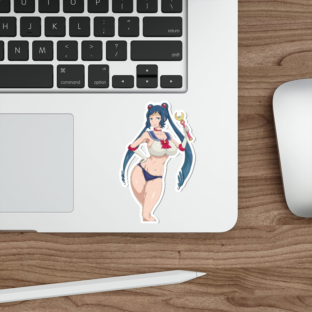 Gundam X Sailor Moon Waterproof Sticker - Rinko Iori Ecchi Vinyl Anime Car Decal - Feet Fetish