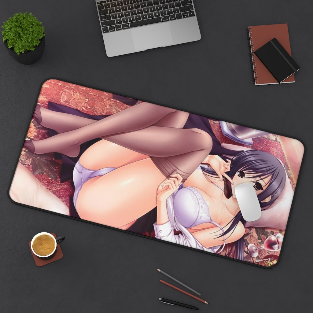 Sexy Panties Hiiragi Ayako Walkure Romanze Desk Mat - Non Slip Mousepad