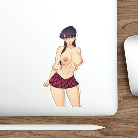 Topless Boobs Komi Shouko Waterproof Sticker - Ecchi Vinyl Decal