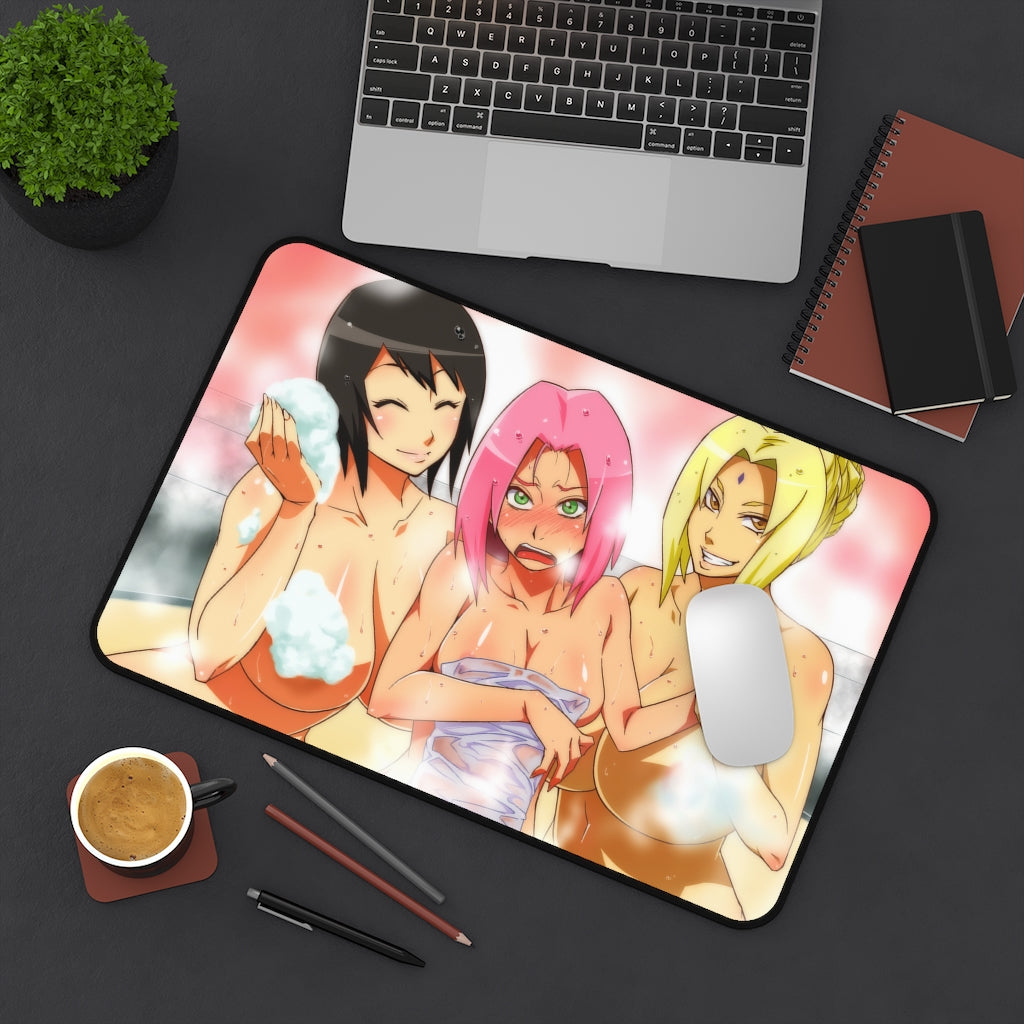 Sakura Tsunade and Shizune Naruto Onsen Mousepad - Gaming Playmat