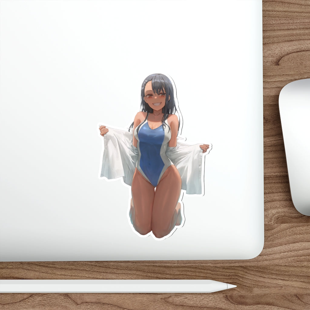 Swimsuit Nagatoro Waterproof Sticker - Ecchi Vinyl Decal